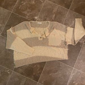 Stripped Oversized Sweater